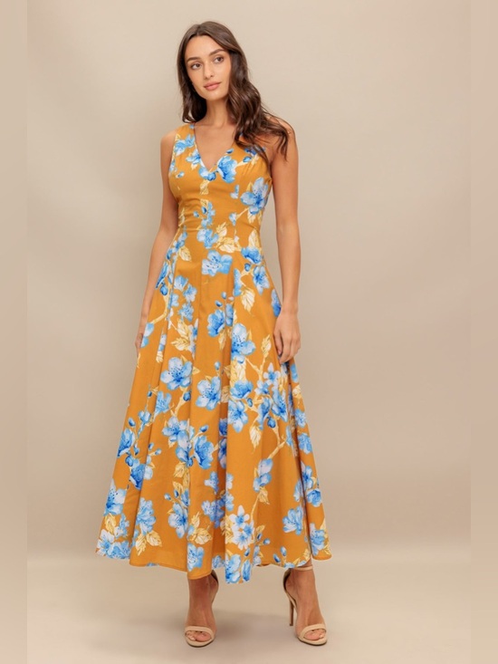 Flying Tomato Dresses & Skirts - flying tomato RUSH WOVEN MIDI DRESS Small